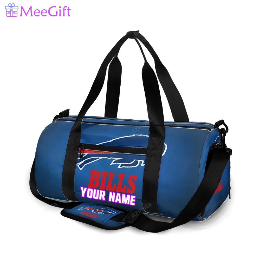 Buffalo bills logo v7 personalized name travel bag gym bag 1196 Travel Bag