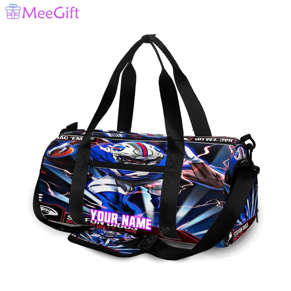 Buffalo bills stefon diggs v3 personalized name travel bag gym bag 1319 Travel Bag