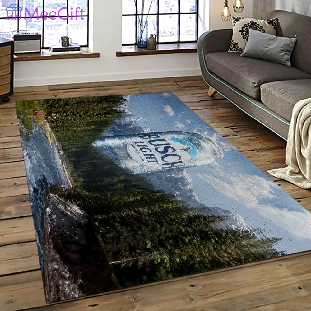 Busch light style living room retangle carpet area rug home decor room decor gift for friends bl25 Rectangle Rug