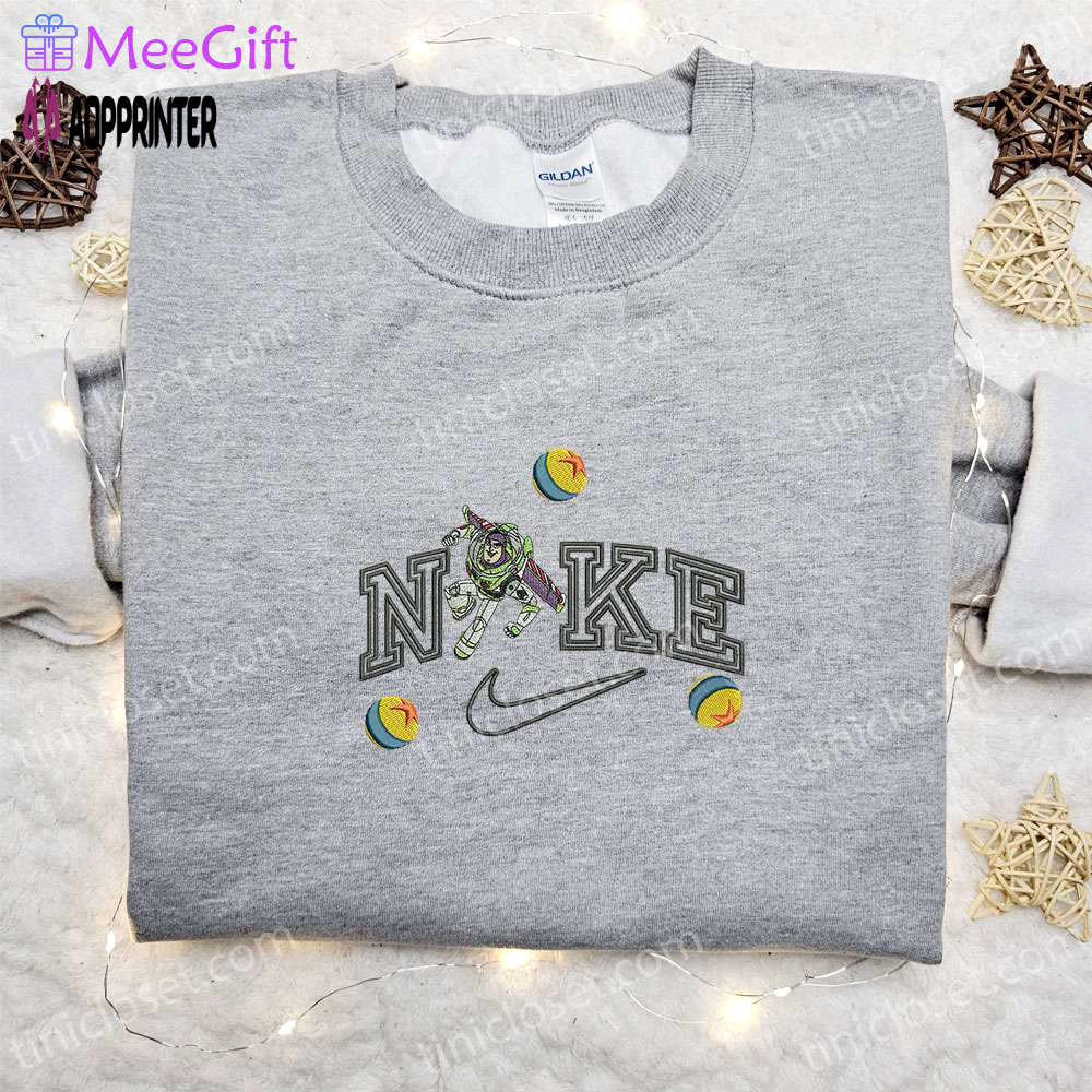 Buzz lightyear x nike cartoon embroidered hoodie & shirt: best birthday gift ideas Embroidered Shirt