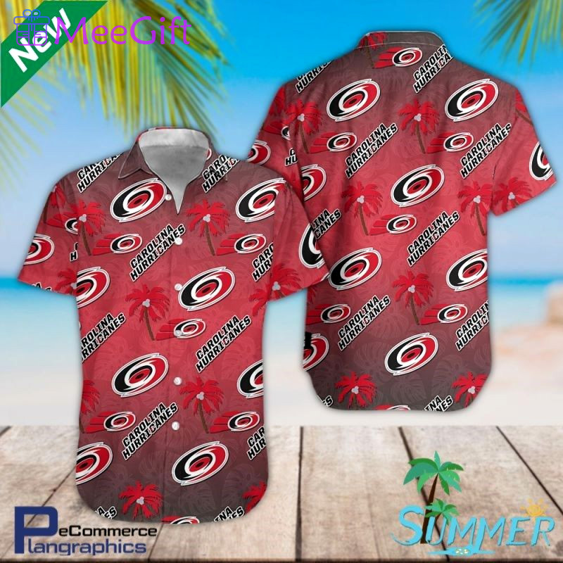 Carolina hurricanes all over print hawaiian aloha shirt hawaiian shorts beach short shirt Hawaii Shirt Shorts & Flip Flops