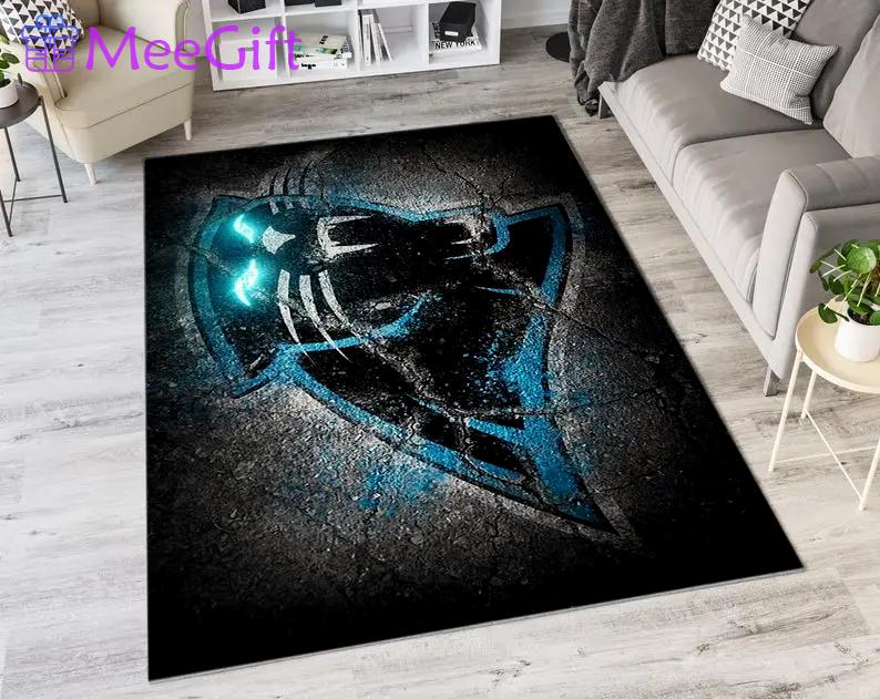 Carolina panthers football nfl carpet rugs living room area rug home decor Rectangle Rug
