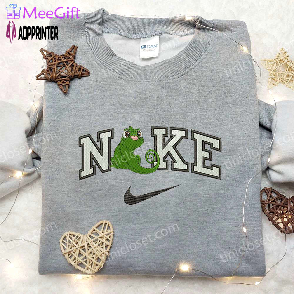 Chameleon x nike embroidered shirt: animal & custom design for a unique style Embroidered Shirt