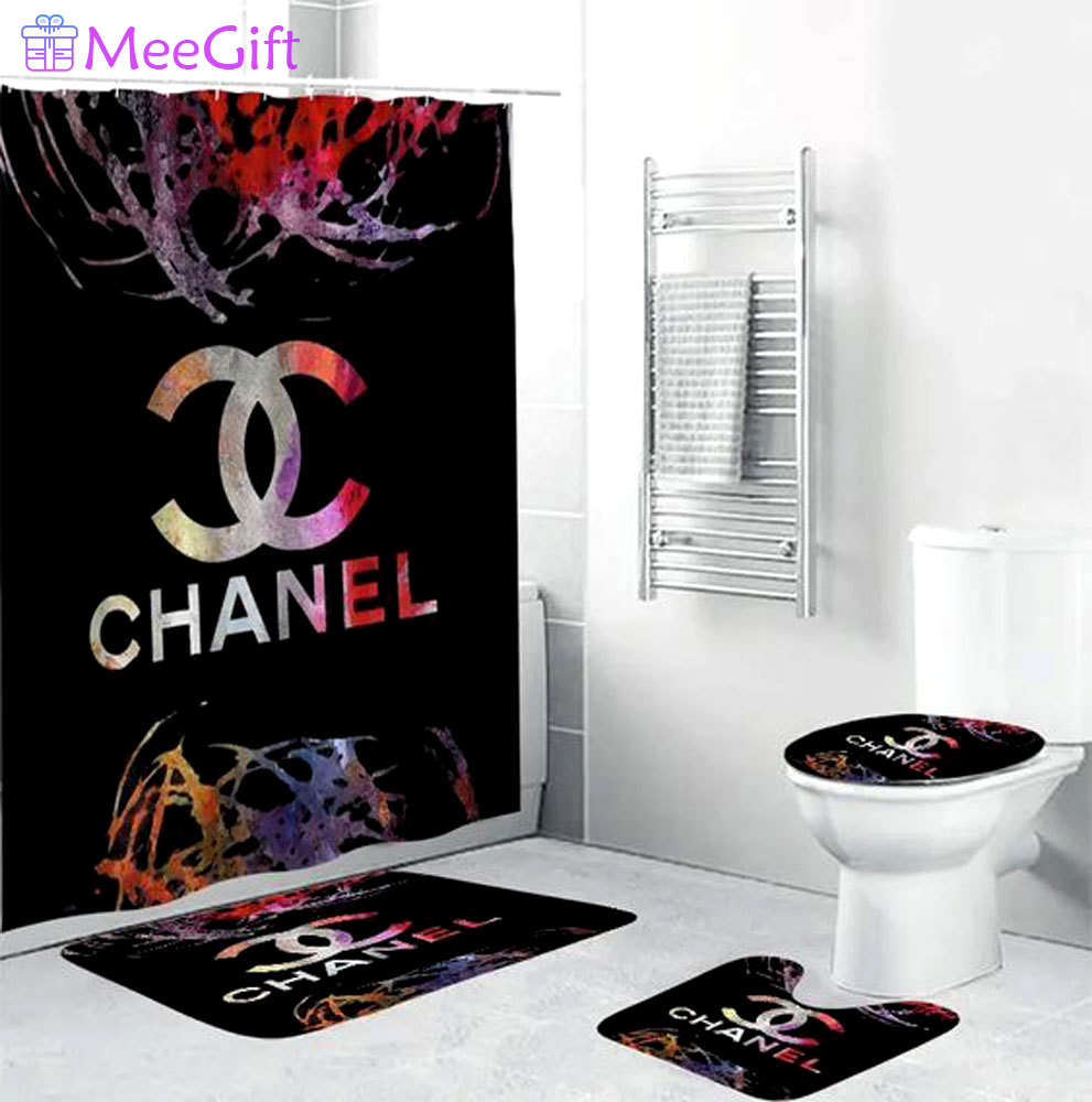 Chanel hypebeast bath mat home decor luxury fashion brand bathroom sets Bathroom Set