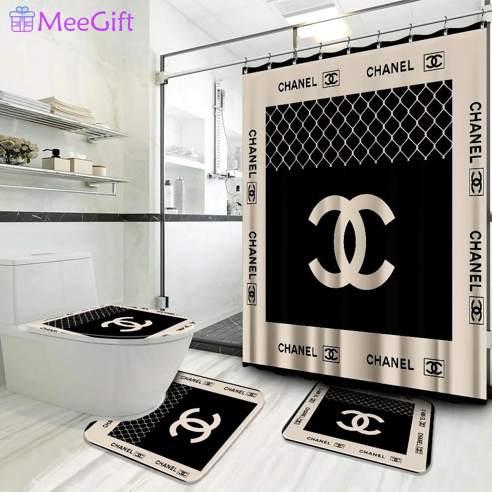 Chanel hypebeast luxury fashion brand home decor bath mat bathroom sets Bathroom Set