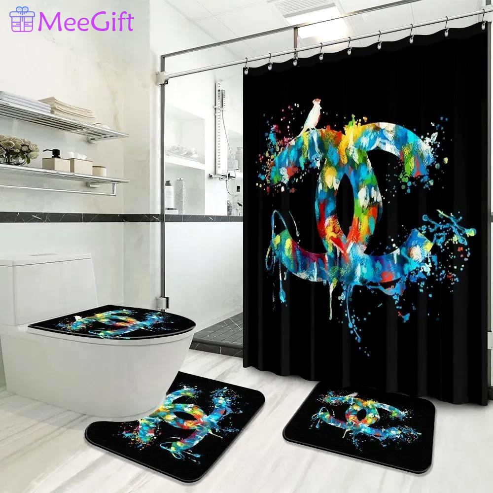 Chanel luxury fashion brand home decor bath mat hypebeast bathroom sets Bathroom Set