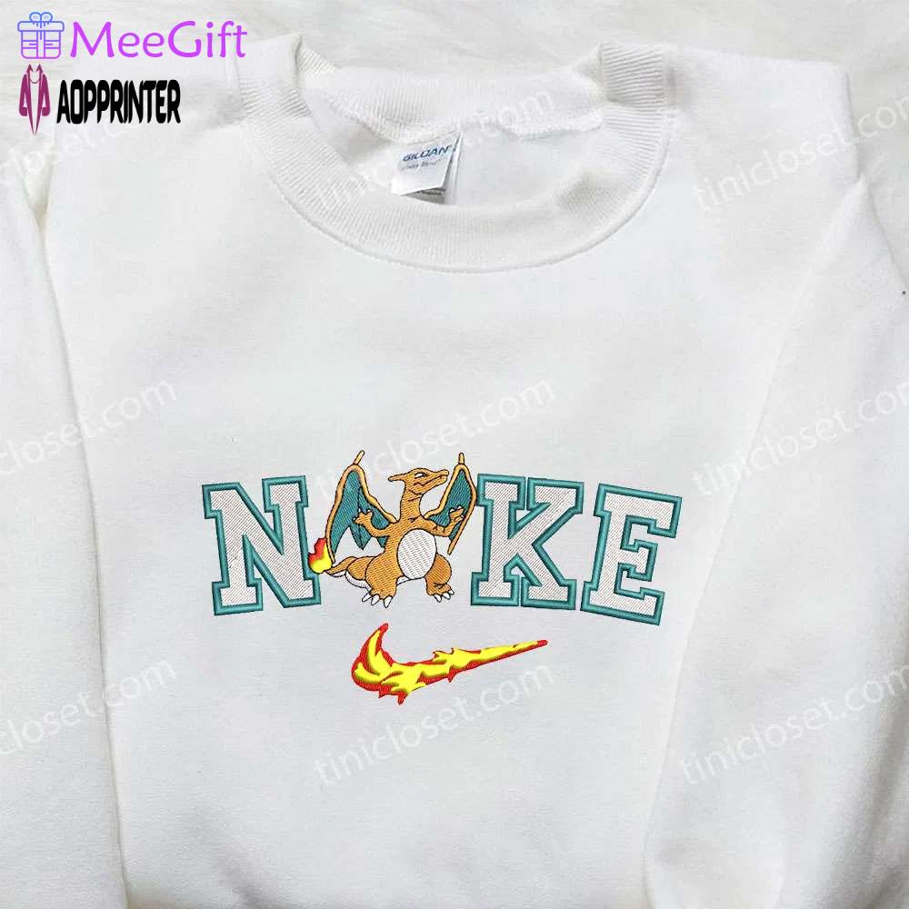 Charizard embroidered shirt: nike x pokemon – custom design Embroidered Shirt