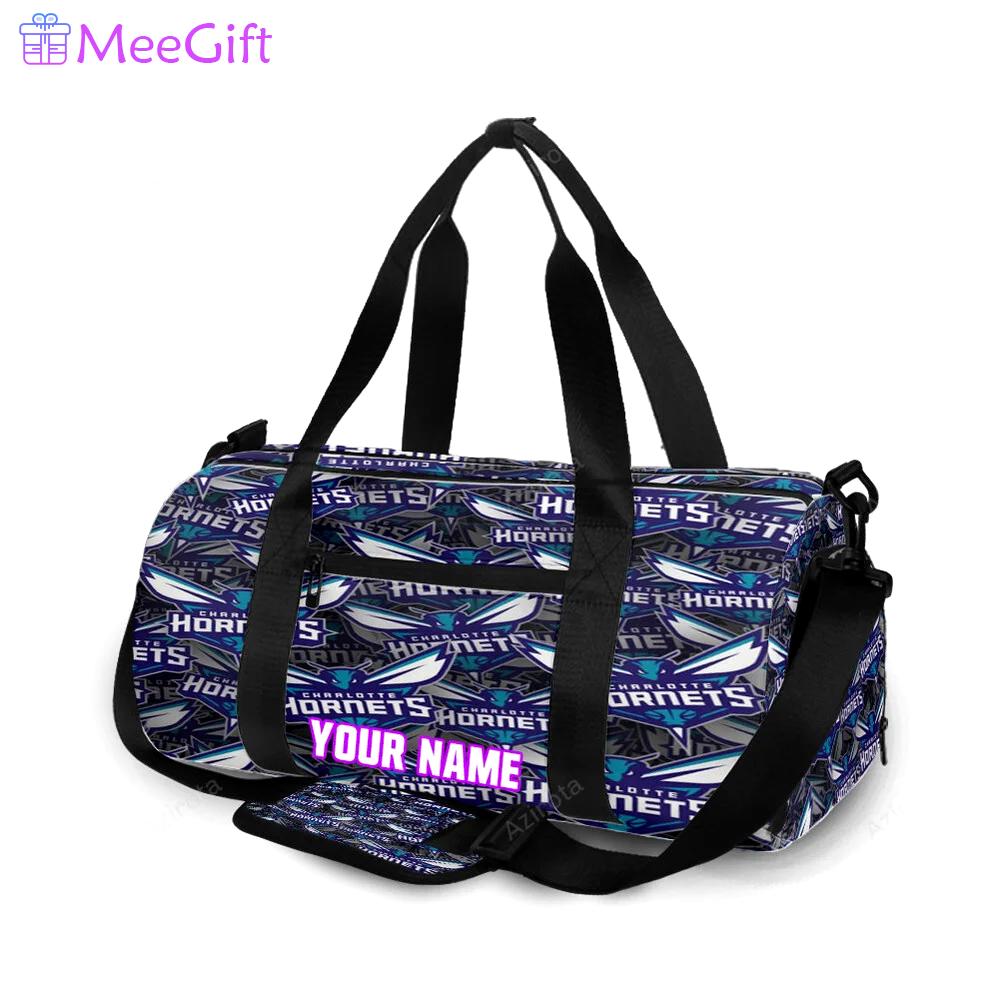 Charlotte hornets 2 personalized name travel bag gym bag 616 Travel Bag