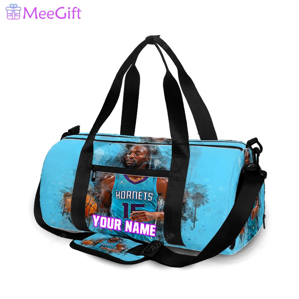 Charlotte hornets kemba walker3 personalized name travel bag gym bag 1438 Travel Bag