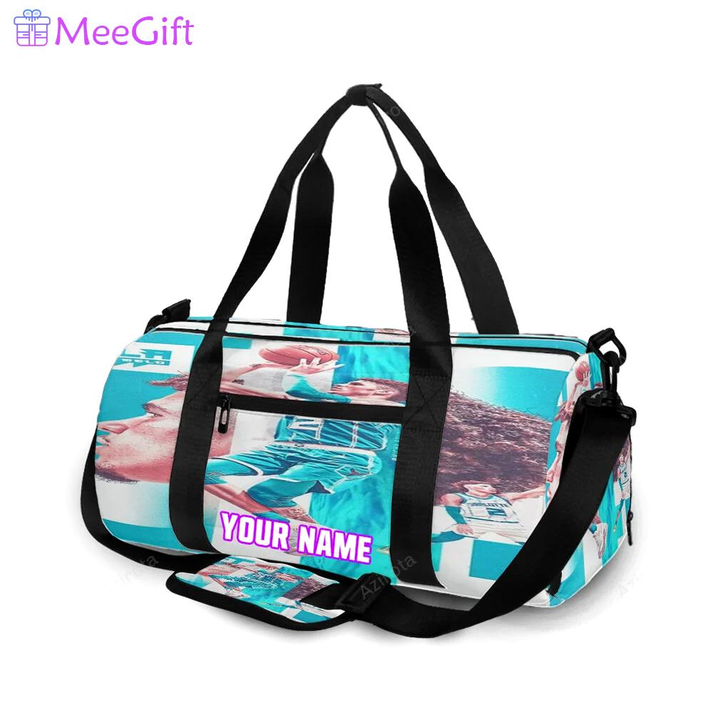 Charlotte hornets lamelo ball2 personalized name travel bag gym bag 1454 Travel Bag