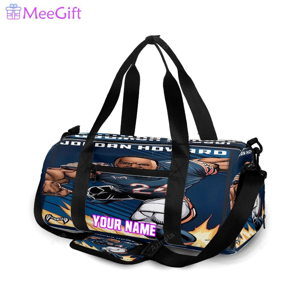 Chicago bears jordan howard1 personalized name travel bag gym bag 951 Travel Bag
