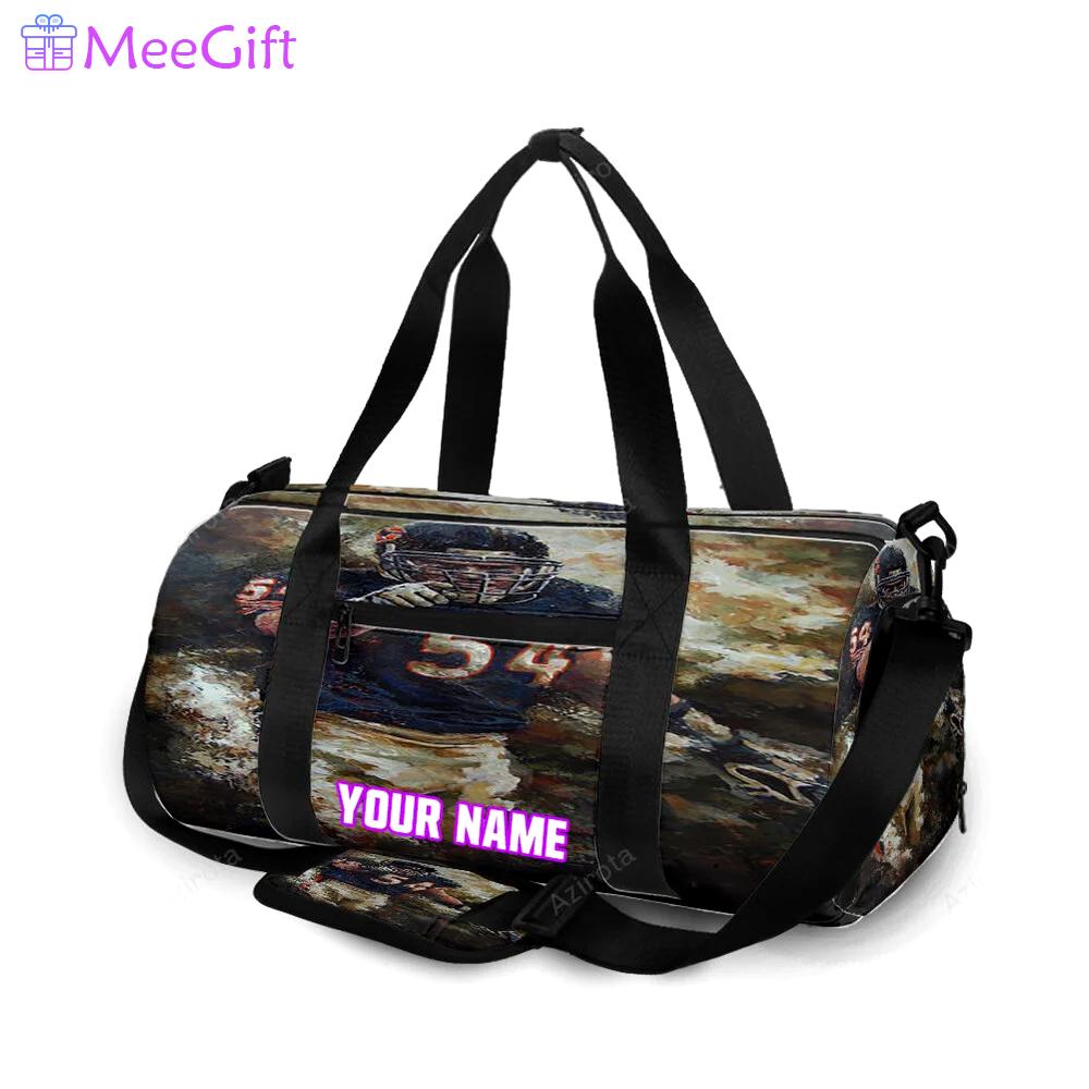 Chicago bears khalil herbert2 personalized name travel bag gym bag 702 Travel Bag