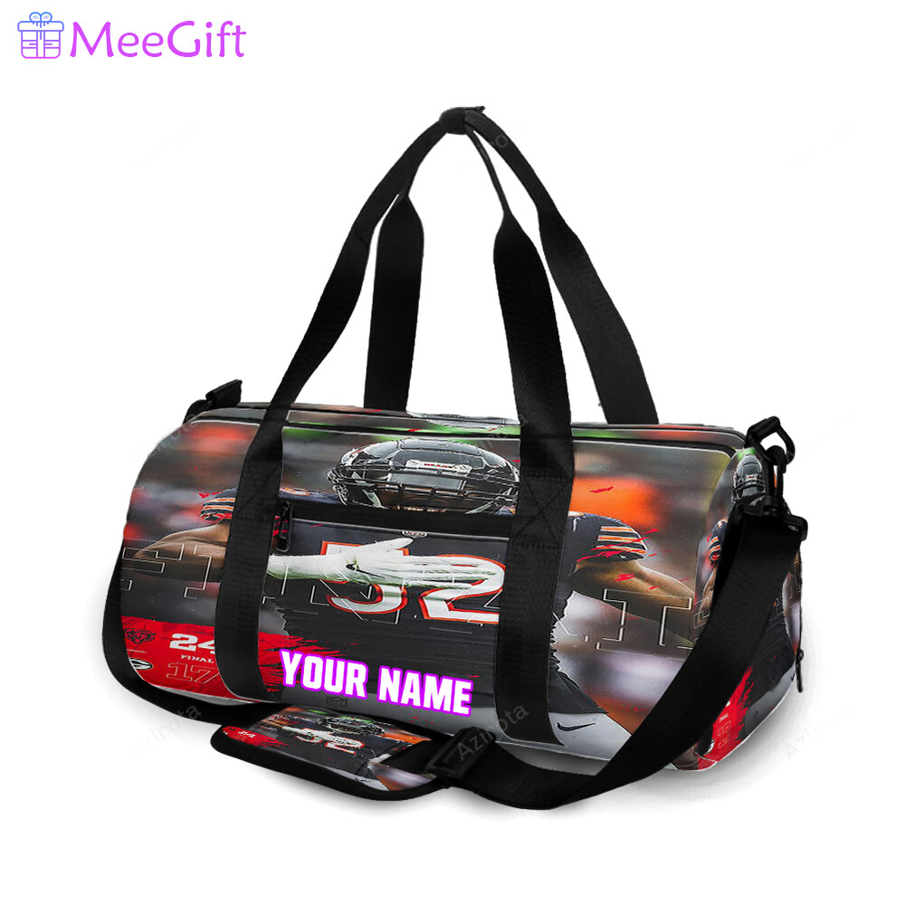 Chicago bears khalil mack3 personalized name travel bag gym bag 2008 Travel Bag