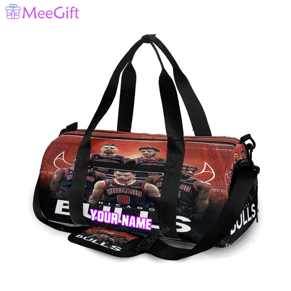 Chicago bulls players v11 personalized name travel bag gym bag 1555 Travel Bag