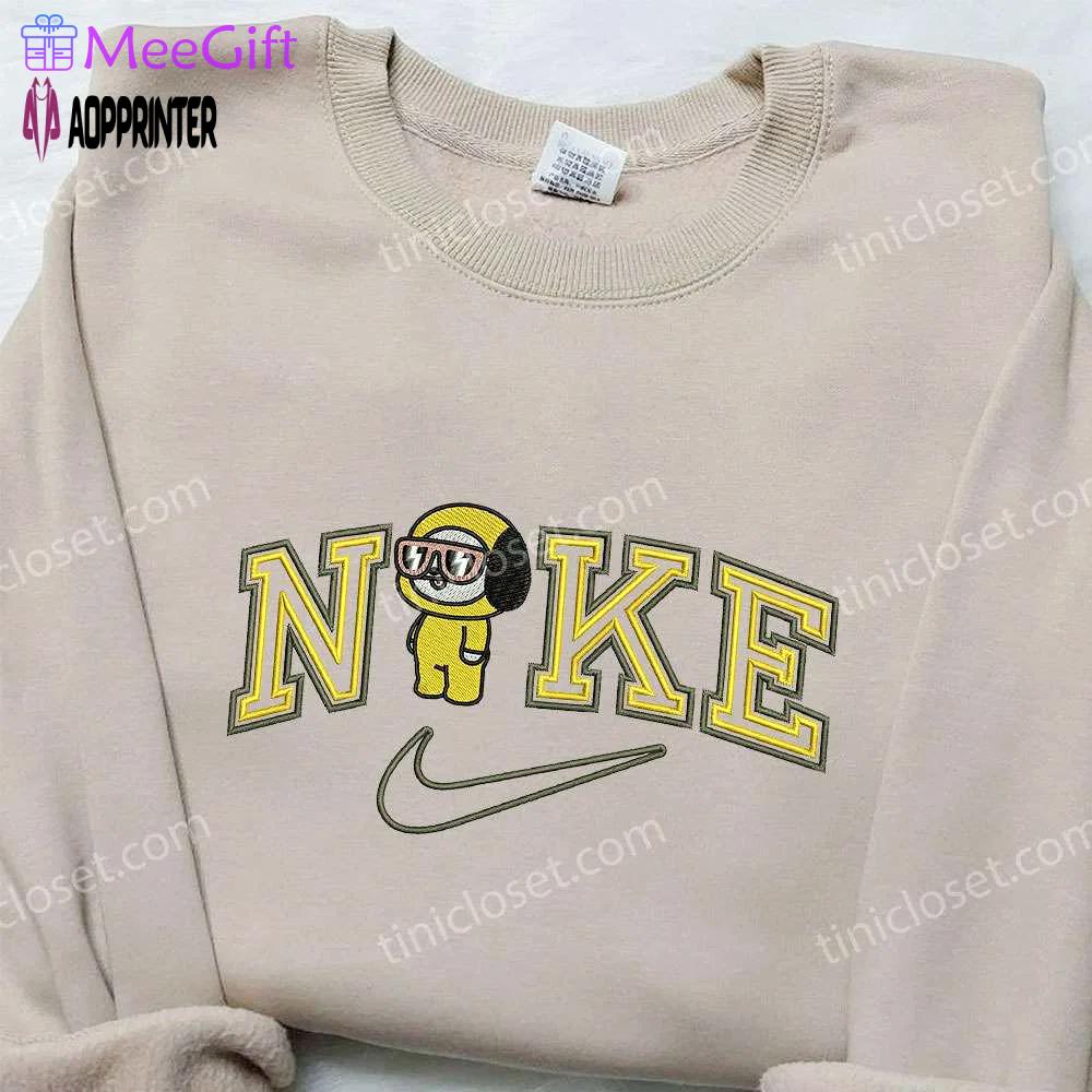 Chimmy x nike embroidered shirt: cartoon & custom design for unique style Embroidered Shirt