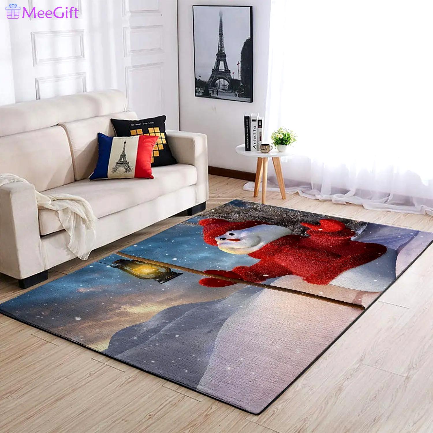 Christmas cute snowman area rug 1910037 ofd area rug living room carpet rug regtangle carpet floor decor home decor Rectangle Rug