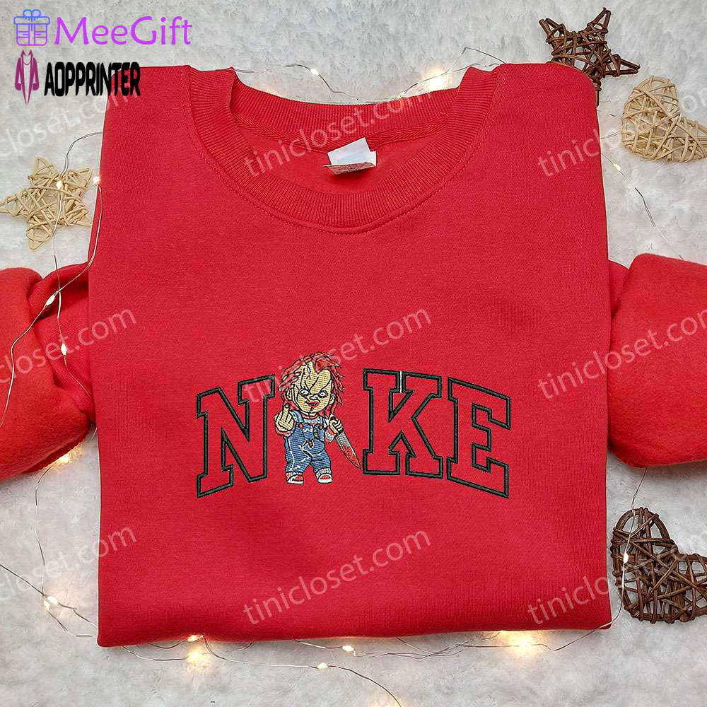 Chucky fuck x nike embroidered shirt – child s play custom tee Embroidered Shirt