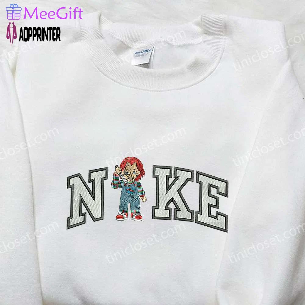 Chucky stand x nike embroidered shirt child s play custom tee Embroidered Shirt