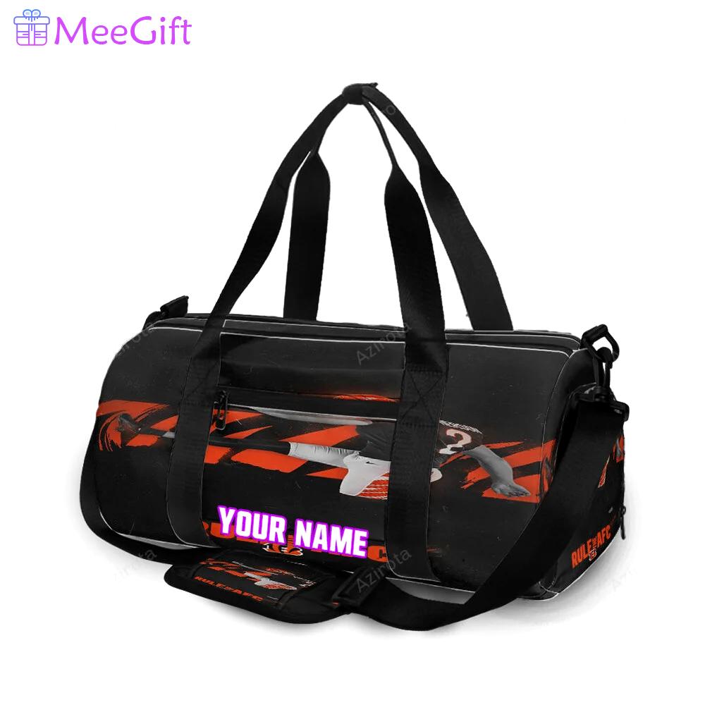 Cincinnati bengals player rule the afc personalized name travel bag gym bag 351 Travel Bag