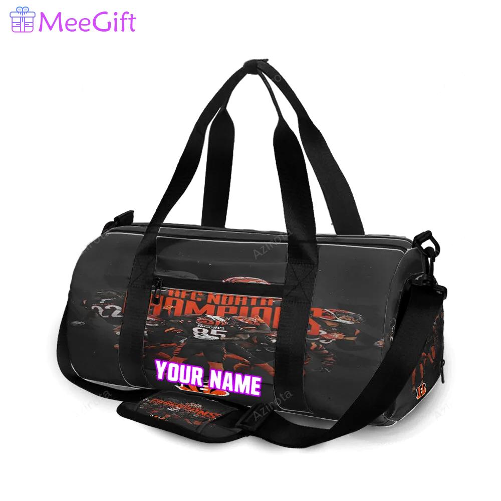 Cincinnati bengals team v3 personalized name travel bag gym bag 160 Travel Bag