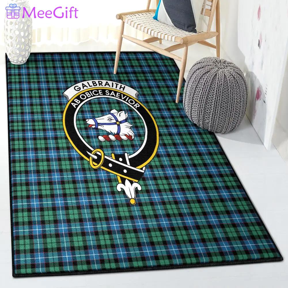 Civilization washable rugs, galbraith ancient tartan clan badge rug Rectangle Rug