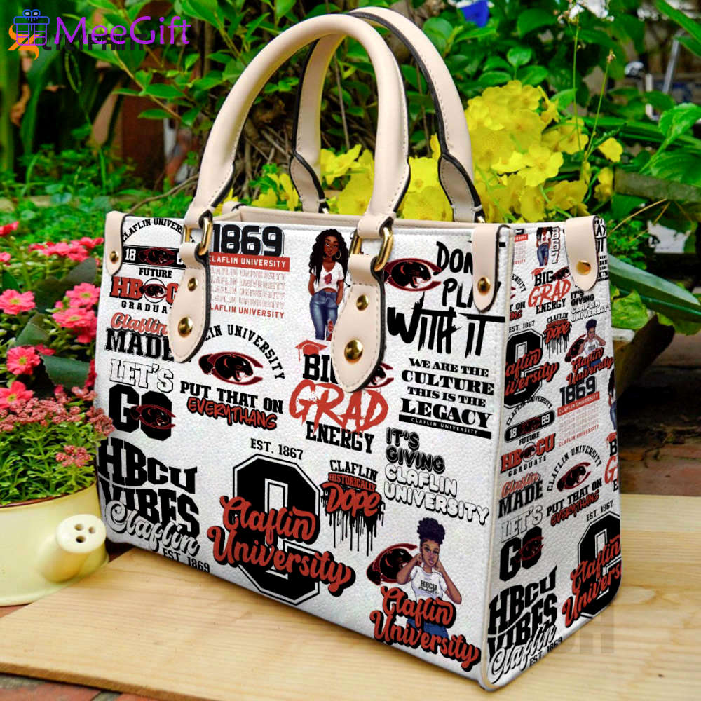 Claflin university leather handbag gift for women 2796 Women Leather Hand Bag