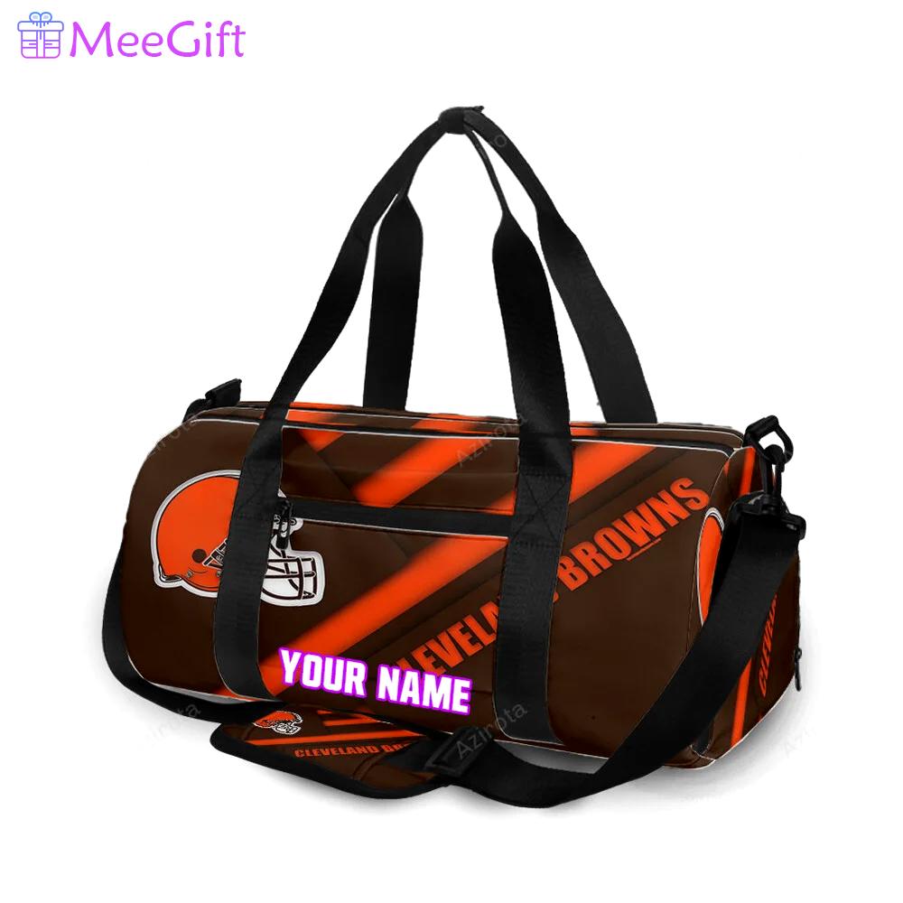 Cleveland browns logo personalized name travel bag gym bag 786 Travel Bag