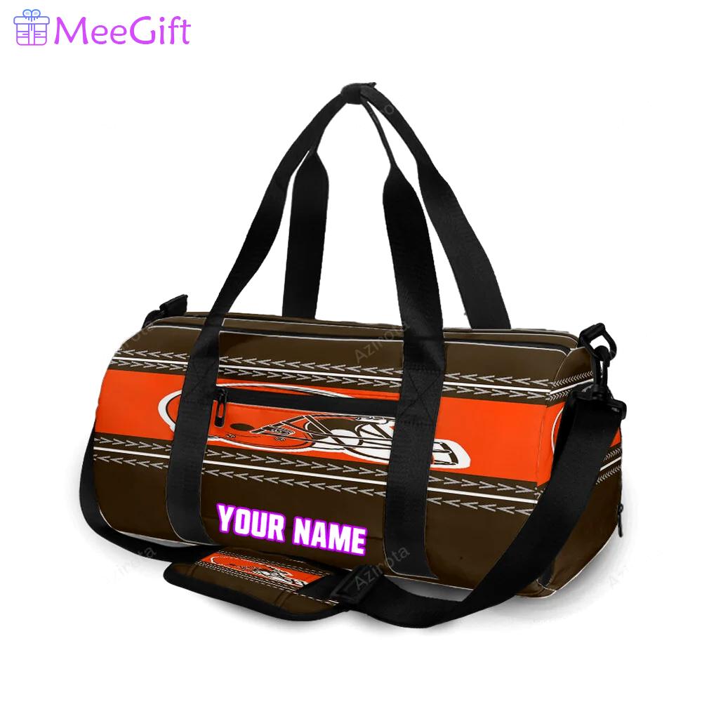 Cleveland browns logo v41 personalized name travel bag gym bag 1881 Travel Bag
