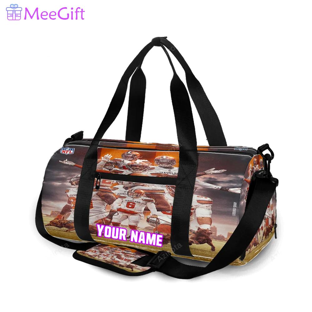 Cleveland browns players v1 personalized name travel bag gym bag 1540 Travel Bag