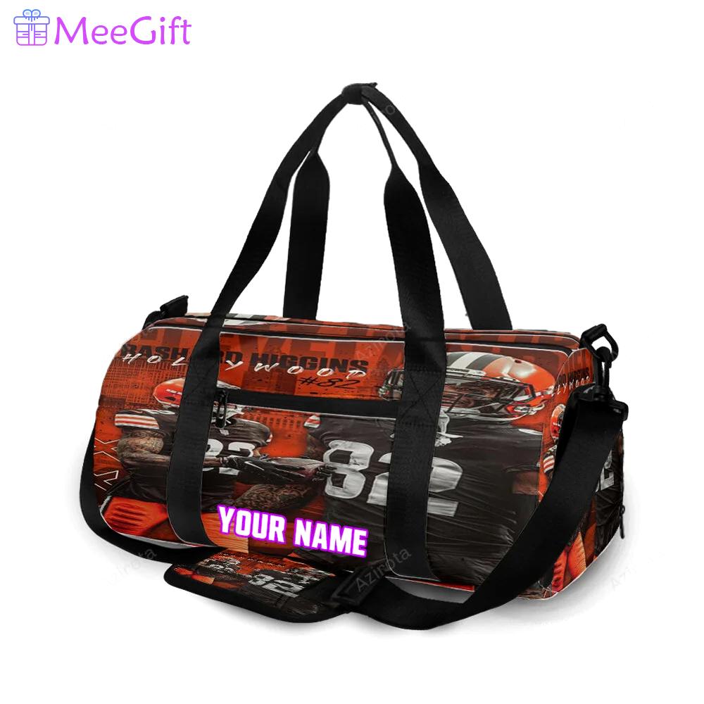 Cleveland browns rashard higgins1 personalized name travel bag gym bag 485 Travel Bag