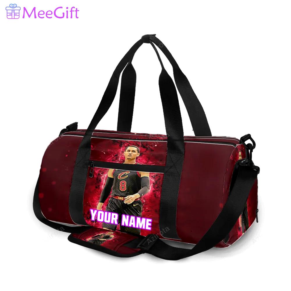 Cleveland cavaliers jordan clarkson personalized name travel bag gym bag 1272 Travel Bag