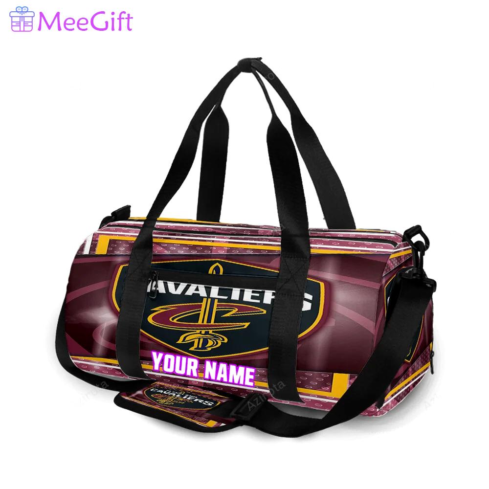 Cleveland cavaliers logo4 personalized name travel bag gym bag 2022 Travel Bag