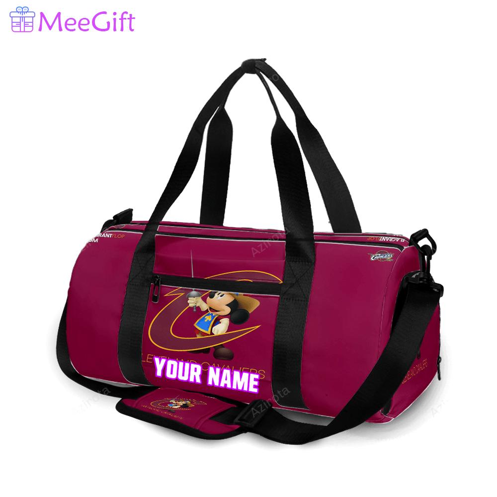 Cleveland cavaliers mickey disney1 personalized name travel bag gym bag 2174 Travel Bag