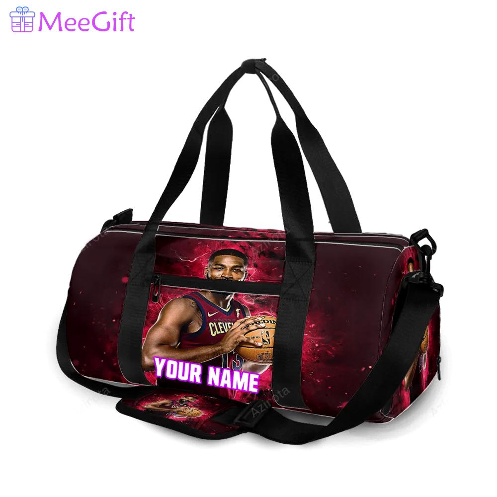 Cleveland cavaliers tristan thompson v2 personalized name travel bag gym bag 239 Travel Bag