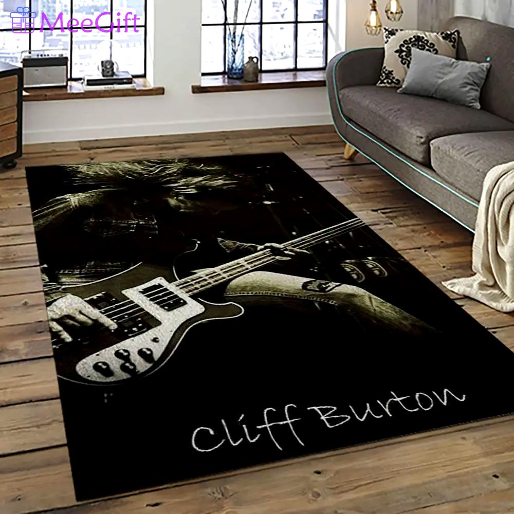Cliff burton rapper hiphop music retangle carpet area rug home decor best gift for fan and friends cb30 Rectangle Rug