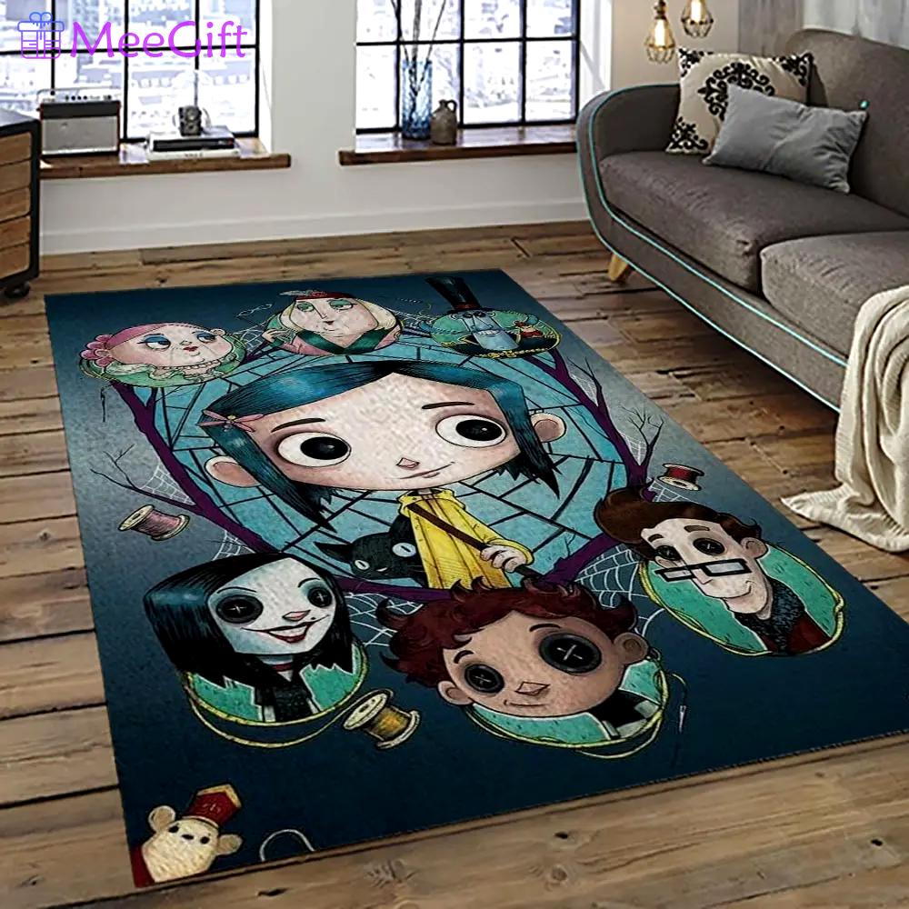 Coraline fantastic film movie carpet area rug home decor halloween gift best present for friends cr11 Rectangle Rug