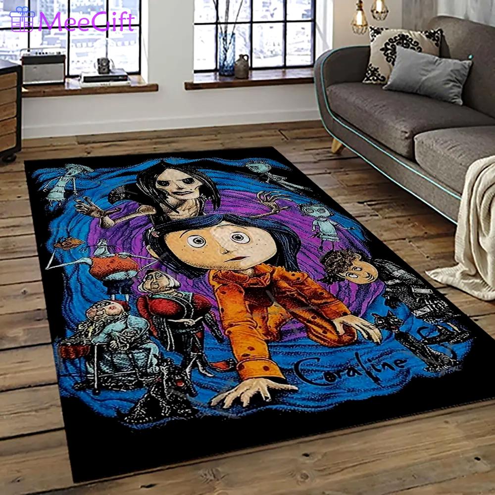 Coraline fantastic film movie carpet area rug home decor halloween gift best present for friends cr33 Rectangle Rug
