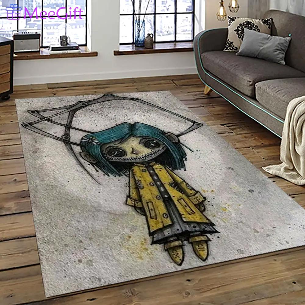 Coraline fantastic film movie carpet area rug home decor halloween gift best present for friends cr5 Rectangle Rug