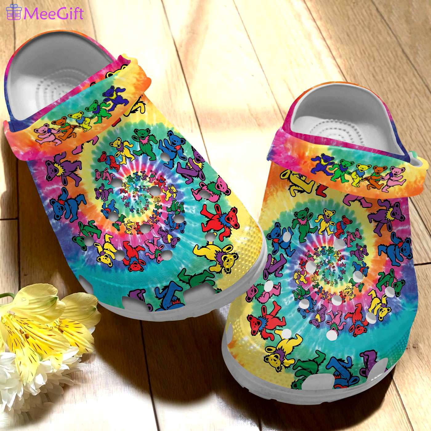 Crocs outfit - bear colorful tie dye crocs crocband clogs - 218 Crocs Outfit