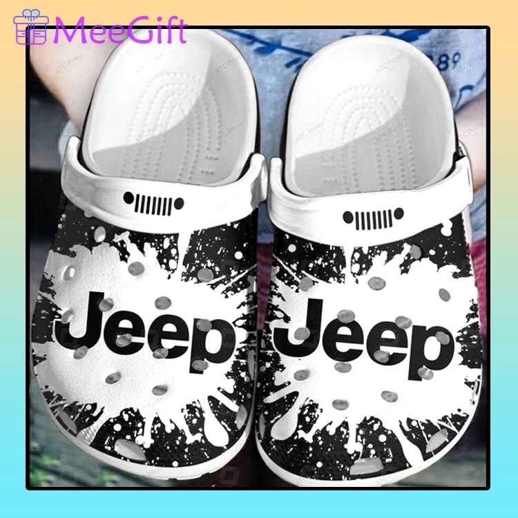 Crocs outfit - black white jeep crocs crocband clog shoes for jeep lover - 251 Crocs Outfit
