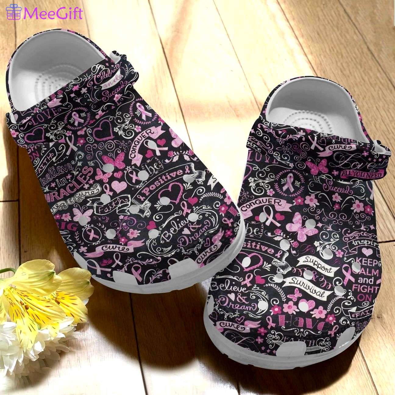 Crocs outfit - breast cancer awareness faith believe conquer crocs crocband clog shoes - 285 Crocs Outfit