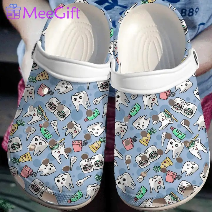 Crocs outfit - dentist doctor teeth pattern crocs crocband clog shoes for men women - 585 Crocs Outfit