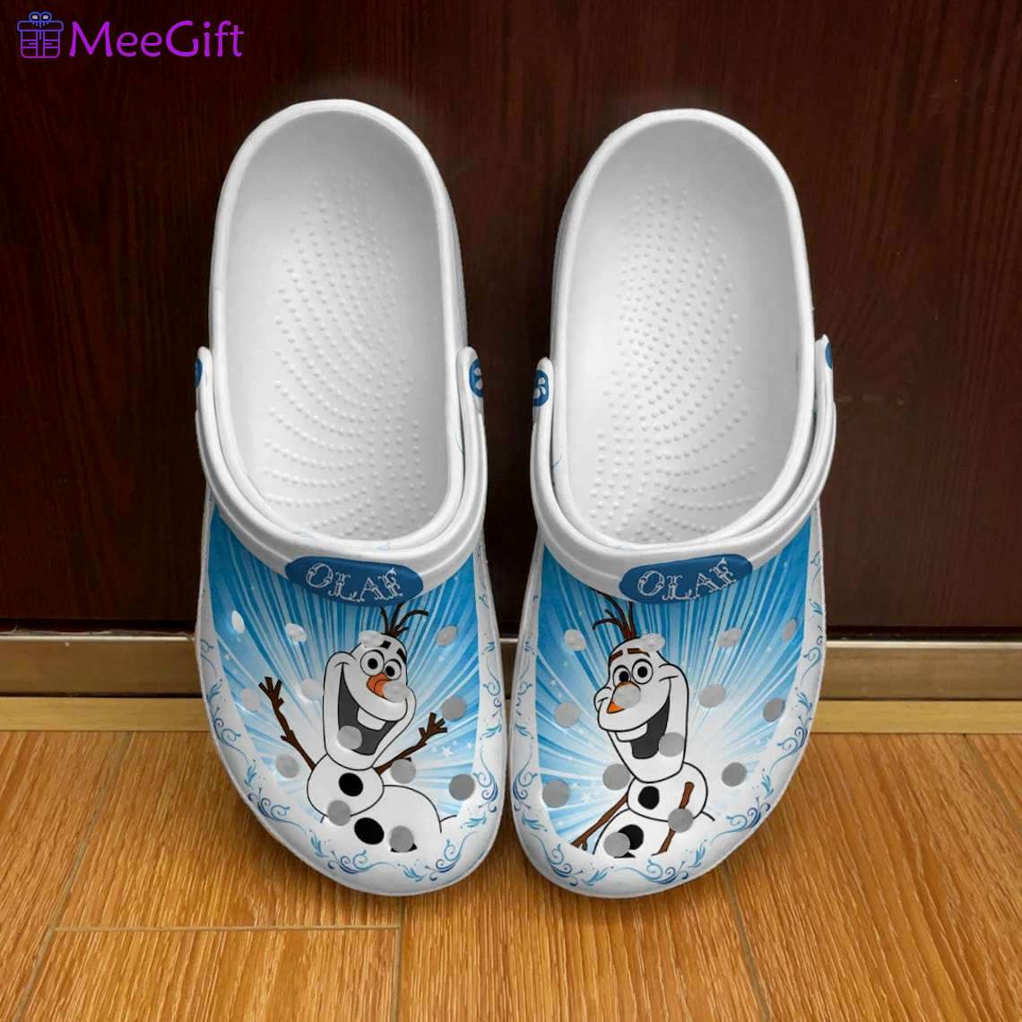 Crocs outfit - frozen olaf blue white ombre disney graphic cartoon unisex crocs clogs crocband shoes - 744 Crocs Outfit