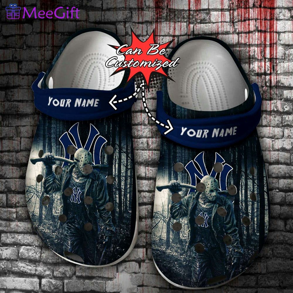 Crocs outfit - halloween crocs personalized new york yankees friday the 13th horror character jason voorhees clogs crocband shoes - 974 Crocs Outfit