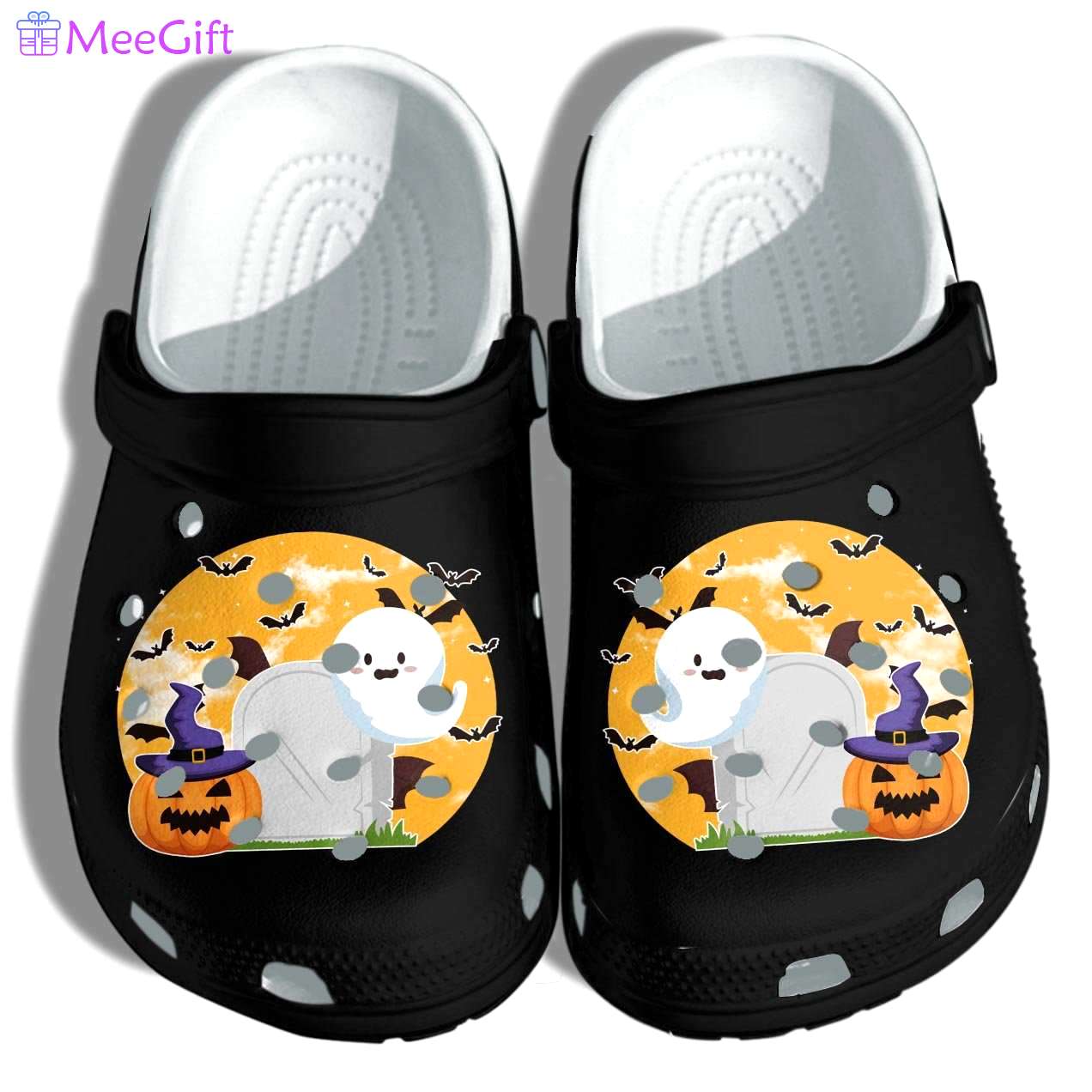 Crocs outfit - happy halloween with ghost crocs crocband clogs shoes - 1126 Crocs Outfit