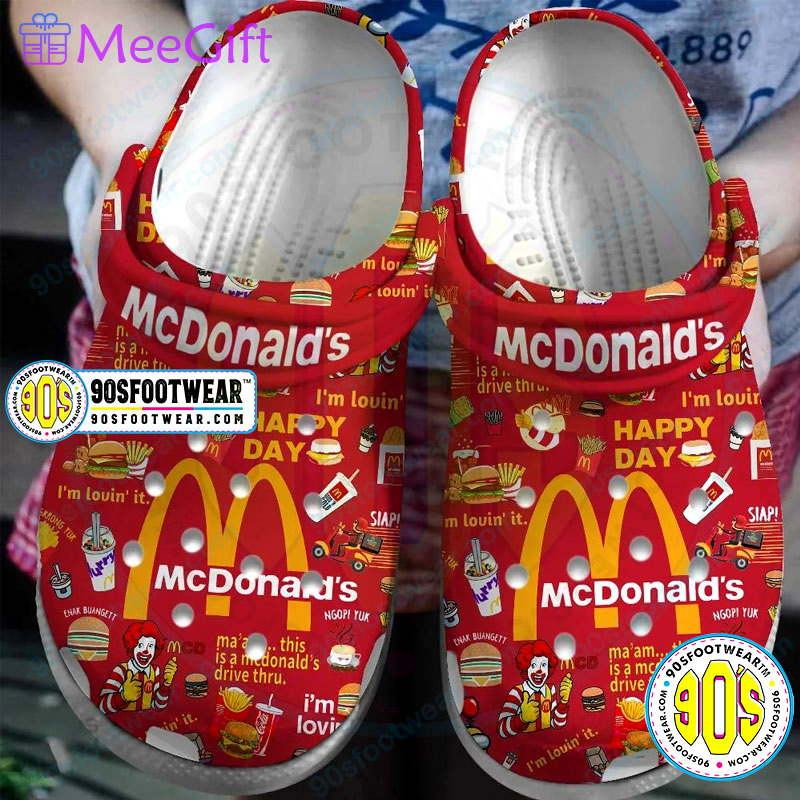 Crocs outfit - mcdonald crocs happy mcdonald red color clog shoes - 1404 Crocs Outfit