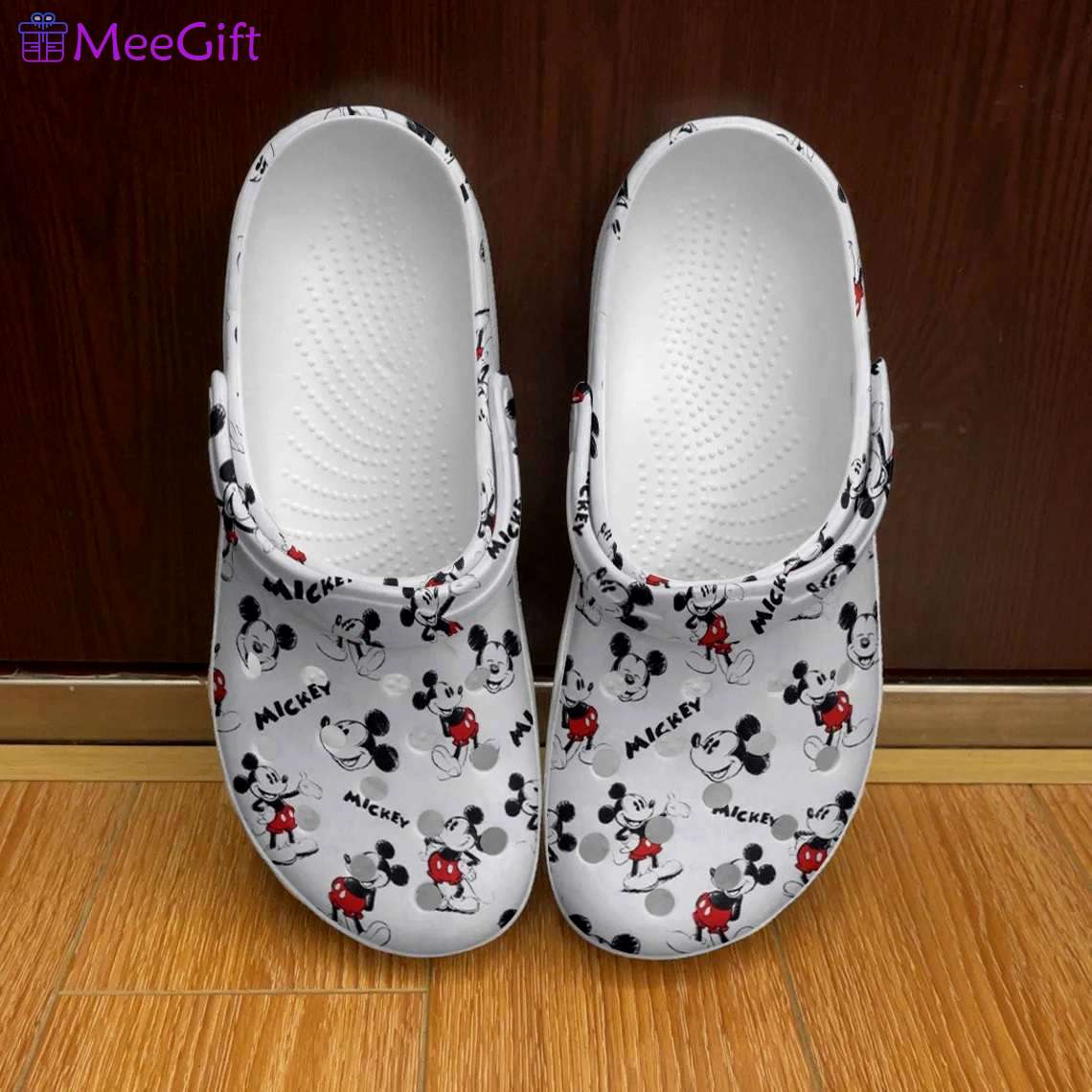 Crocs outfit - mickey mouse logo head white red disney graphic cartoon unisex crocs clogs crocband shoes - 1451 Crocs Outfit
