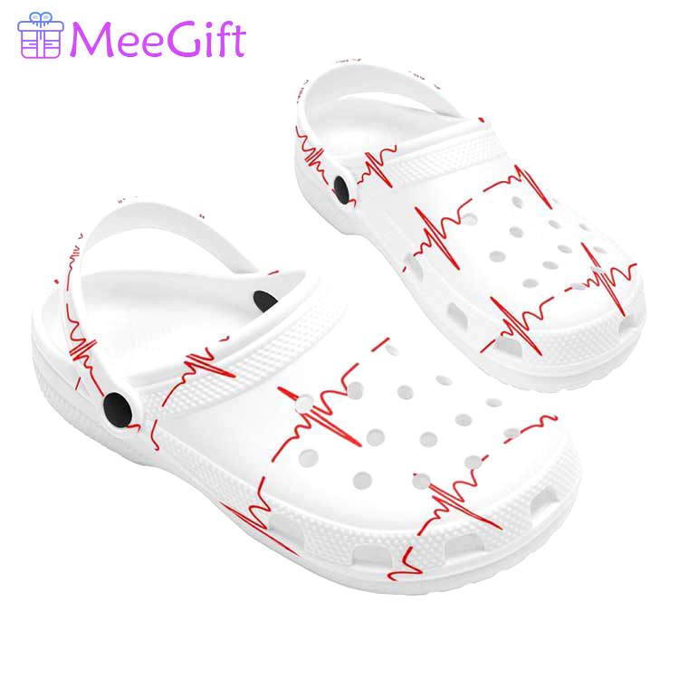 Crocs outfit - nurse and healthcare workers heartbeat crocs clogs shoes - 1517 Crocs Outfit
