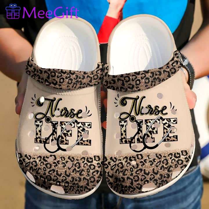 Crocs outfit - nurse nursing life leopard crocs crocband clog shoes for men women - 1553 Crocs Outfit