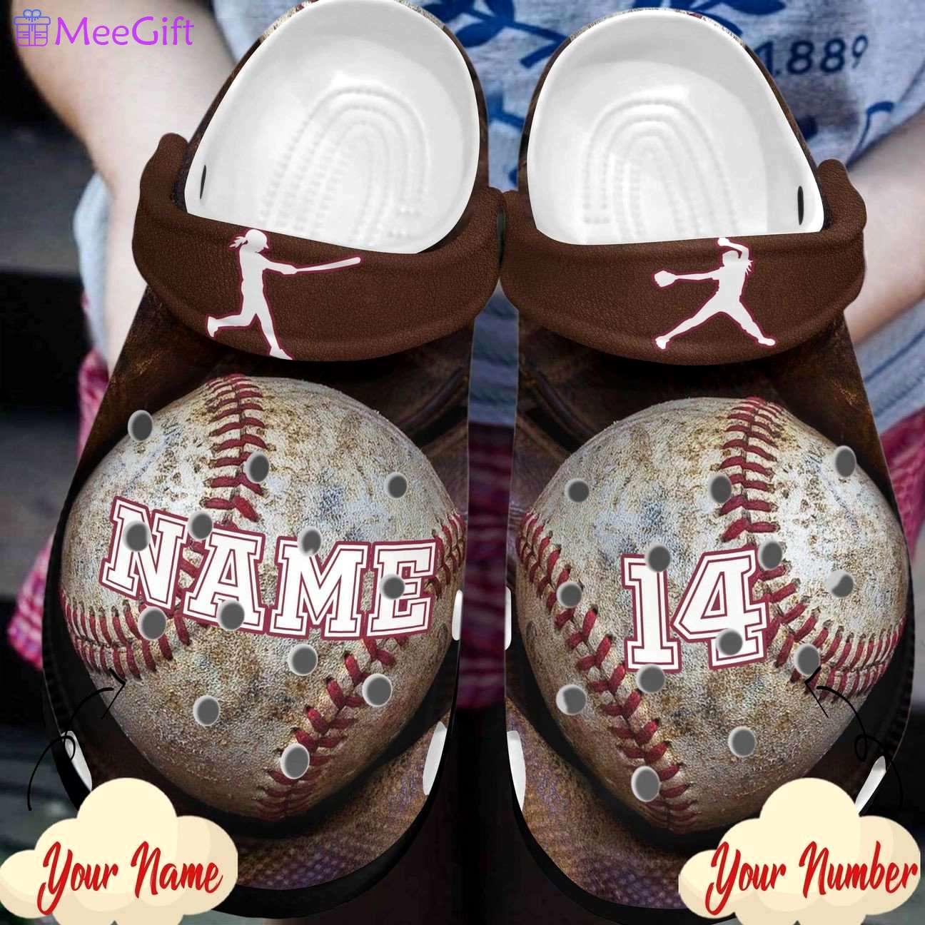Crocs outfit - personalized baseball crocs crocband clogs - 1621 Crocs Outfit